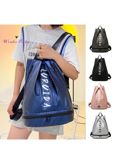 Yırtılmaya Dayanıklı Antrenman Sırt Çantası Kuru Islak Ayırma Yırtılmaya Dayanıklı Günlük Depolama Black Siyah