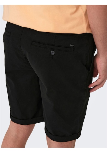 Only & Sons Onspeter Reg Twill 4481 Shorts Noos Erkek Şort-26442 - S Siyah