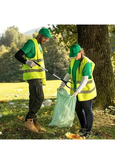 Chuangyinshop 1 Adet Ergonomik Metal Katlanır Kıskaç Pens 32 İnç Sarı Hafif Geniş Çeneli