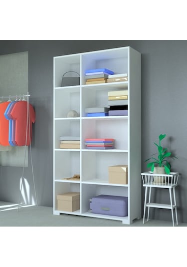 Mobilique Aksu Açık Raflı Giysi Odası Dolabı 600-00-158