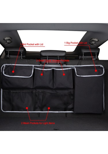 Teltree Suv Araç Bagaj Düzenleyici - 600d Oxford Kumaş Çok Amaçlı Organizatör 100x45cm