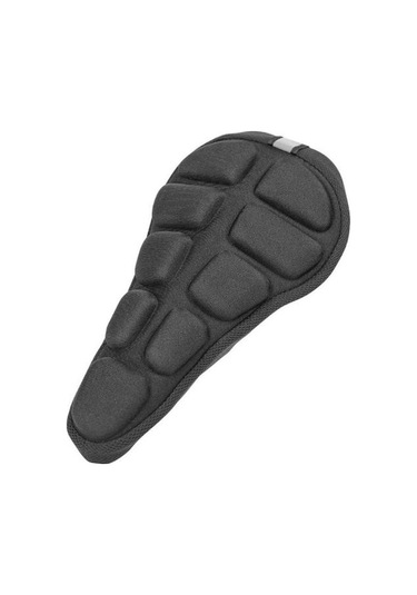 Bisiklet Sele Kılıfı Nefes Ribaund Bisiklet Koltuğu Kapağı Su Geçirmez Nefes Alabilir Kalınlaşmış Evrensel Fit Bisiklet Bisiklet Koltuğu Minder Örtüsü Siyah Siyah