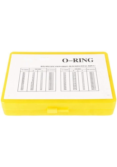 Unıversal Oring Seti Siyah 30 Tip - 386 Adet