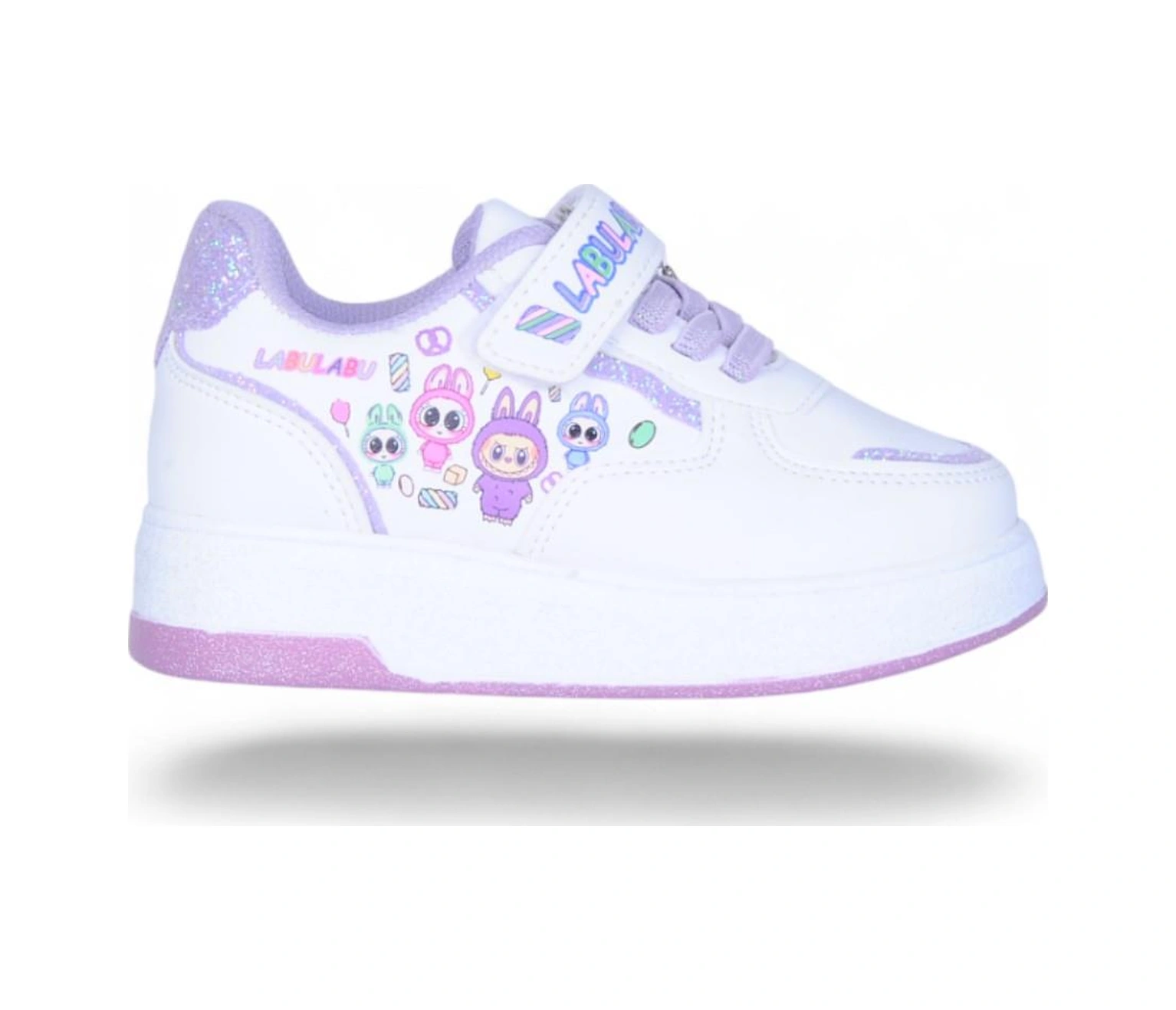 Prokids 4011 Byz-lila Kız Çocuk Sneaker Spor Ayakkabı Beyaz