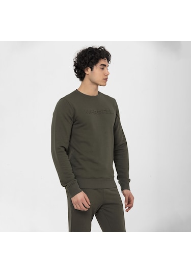 Merrell Merrell Simple Erkek Yeşil Sweatshirt 33 Haki