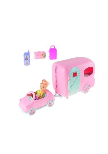 Cindy Bebek Oyuncak Karavan Arabası Karavanı Aksesuarları 6 Parça