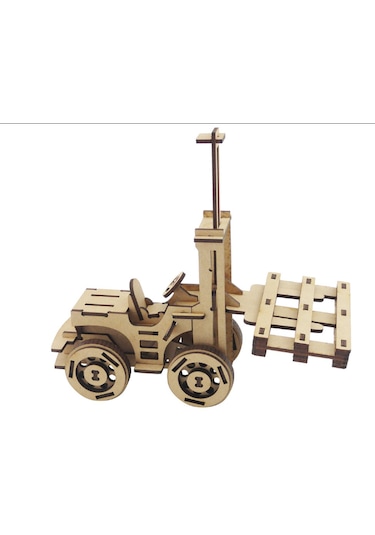 3d Ahşap Puzzle Fork Truck