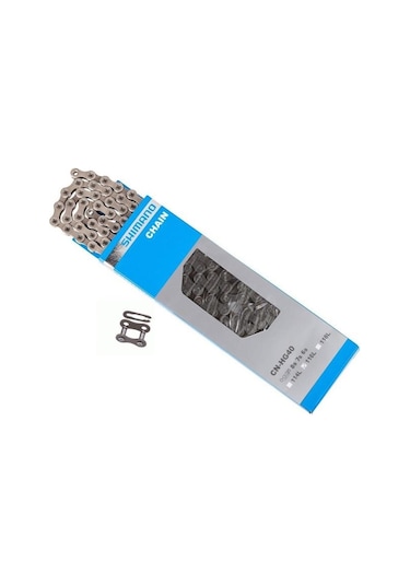 Shimano Hg40 Zincir 116 Bakla Kutulu Gri - Siyah