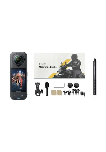X5 Aksiyon Kamerası - Motosiklet Seti Foto Ekspres Siyah