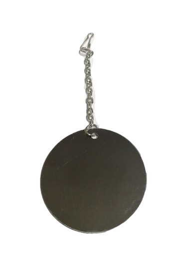 Krom Kırılmaz Yuvarlak Ayna - Kuş Oyuncağı (6 CM Çap)