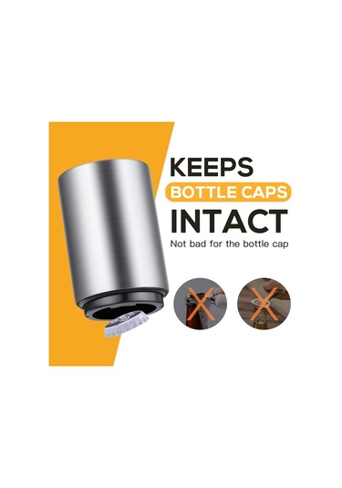 Premium Bira Şişe Açacağı, Paslanmaz Çelik, Otomatik Şarap Barmen Aracı, Basın Ve Patlatma Kapağı Açık, İçilebilir, Zarar Vermez, Mutfak Ev Bar Restoran Ev Aletleri İçin Hızlı Açılan Kapak