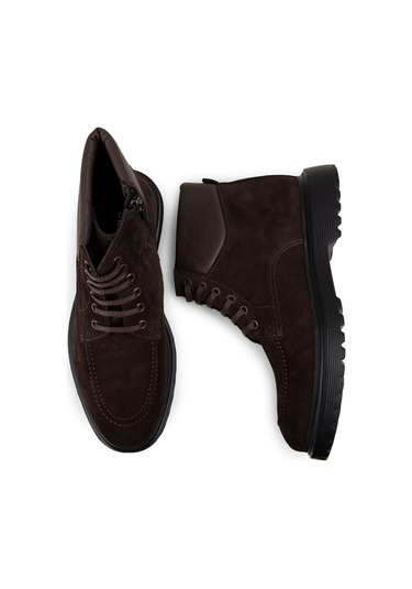 Deery Hakiki Süet Kahverengi Erkek Bot - 01929mkhve01 Kahverengi