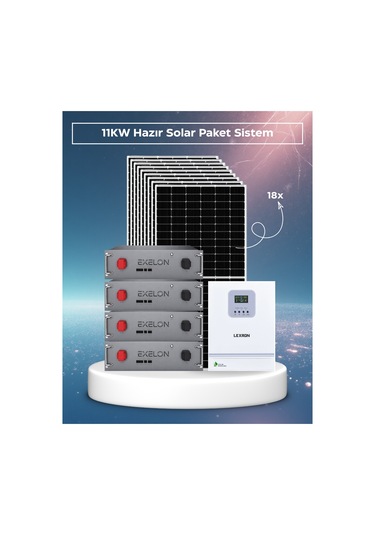 Sb Solar 11kw Hazır Solar Paket Çift Mppt Akıllı Inverter Off-grid Sistem
