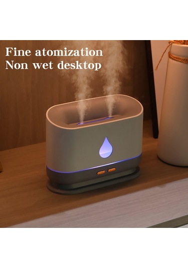 Wezone Ev Odası Ofis Masaüstü Usb Beslemeli 1000ml Hacimli İki Buharlı Renkli Nemlendirici