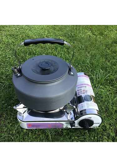 Moveevo Kamp Çay Ve Kahve Çerçevesi 1.5l - Alüminyum Alaşımlı 4-5 Kişilik - Dayanıklı Ve Hafif - Outdoor Kullanım Gümüş