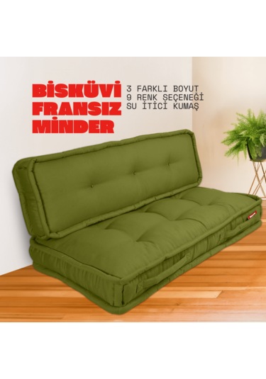 Xpermate Bisküvi Minder Petek Önü Fransız 60x120x14 Yeşil