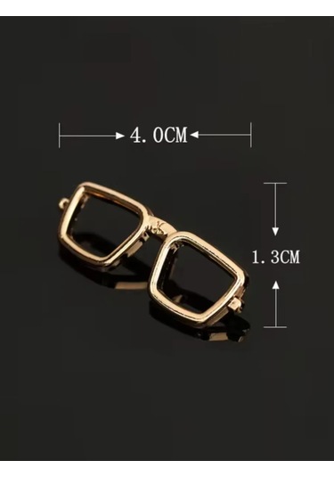 Olfil Mini Broş-gözlük Minimalist Tarz 272153214 Altın Rengi