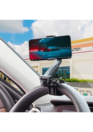 Muduan Zy02d Araba Klip Güneşlik Cep Telefonu Tutucu Abs Evrensel Cep Telefonu Montaj Braketi Siyah Yok Havalandırma Vx4ıy3
