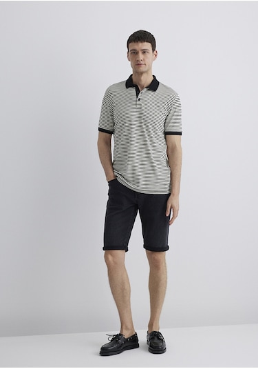 Mavi - Nicholas Dark Smoke Mavi Black Jean Şort 0416081307 Turuncu