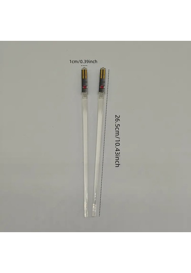 Led Işıklı Yemek Çubukları Chopstick 2'li Star Wars Işın Kılıcı Eğlenceli Parti Hediyelik Set