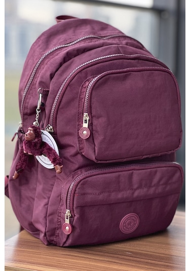 Nemo Group Bordo Sırt Çantası Krinkıl Kumaş Suya Dayanıklı