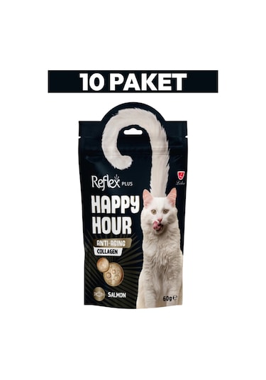 Happy Hour  Collagen Yetişkin Kediler İçin Ödül Maması 10 X 60gr