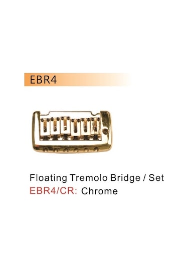 Valencia Ebr4cr Elektro Tremolo Köprü kol Set Krom Dr.Parts 87 MM