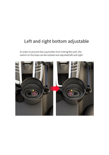 Ulzyvf Ayarlanabilir Telefon Ve Bardak Tutucu, Araba İçin 2'si 1 Arada