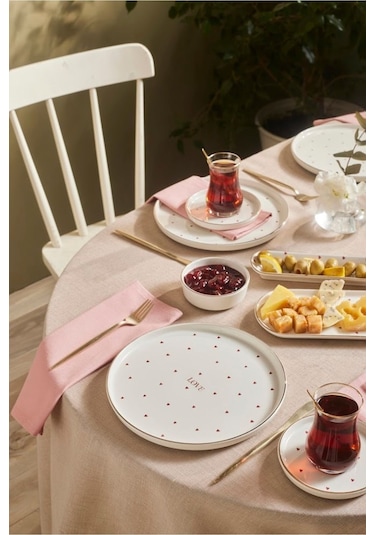 Karaca  Lovin 32 Parça 6 Kişilik Kahvaltı Takımı Gold