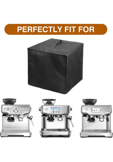 Dolıty Kahve Makinesi Toz Kapağı, Tezgah Üstü Cihazlar Için Siyah