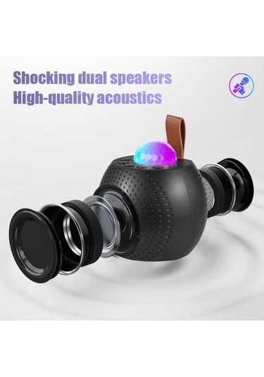 Ranyeek Z1 Siyah Ev Ktv Seti: Bluetooth Hoparlör + Iki Mikrofon İle Star Projeksiyonu, Cep Boyutlu Doğal/ev Partisi si