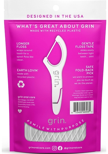 Grin Smooth Çatal Diş İpi Kürdanlı 75'li
