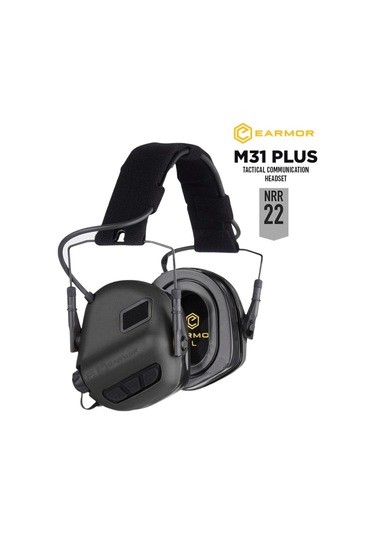 Opsmen Earmor M31 Plus Elektronik Atış Kulaklığı Kulak Koruma Black Siyah