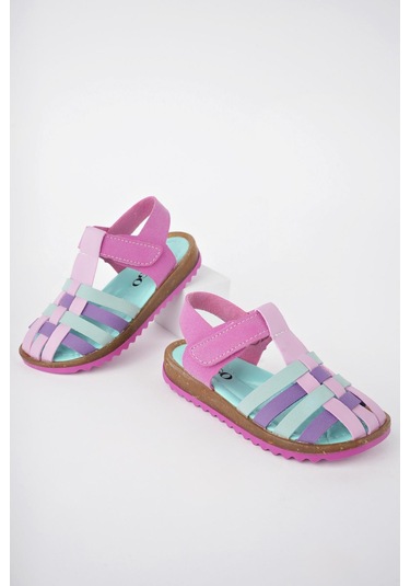 Muggo Rapunzel Garantili Günlük Ortopedik Hafif Taban Cırtlı Kız Çocuk Sandalet 001