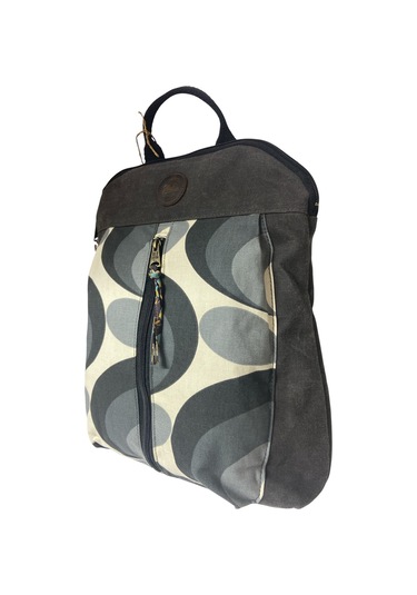 Vintage Kanvas Renkli Otantik Günlük Gezi Seyahat Sırt Çantası Lucas Bag 30 Cm X 37 Cm Siyah