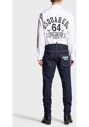 Dsquared2 Erkek Kot Pantolon S74lb1134 S30664 470 Lacivert Lacivert