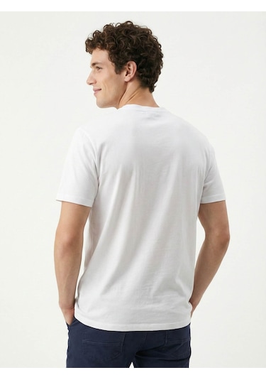 Loft Regular Fit Beyaz Erkek T-shirt Lf2042953