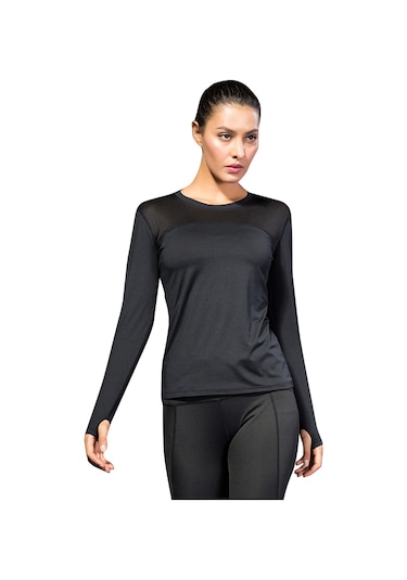 Jeemson "kadınlar İçin Hızlı Kuruyan Spor Üstü - Rahat Yoga Tişörtü - Siyah Xl" SiYAH