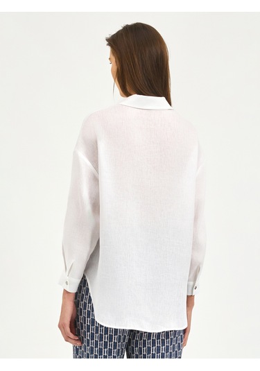 Karaca Kadın Comfort Fıt Gömlek-beyaz 12.25s.04.018 Beyaz