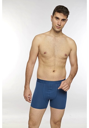 Kolcu Erkek Likralı Boxer K1340-indigo İndigo