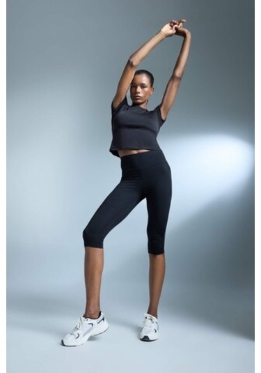 Defacto Defactofit Diz Altı Sporcu Tayt E2679ax25smbk81 SiYAH