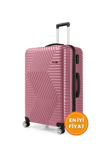 G&d Polo Suitcase Abs Gül Kurusu Büyük Boy Valiz 600.08-b Gülkurusu