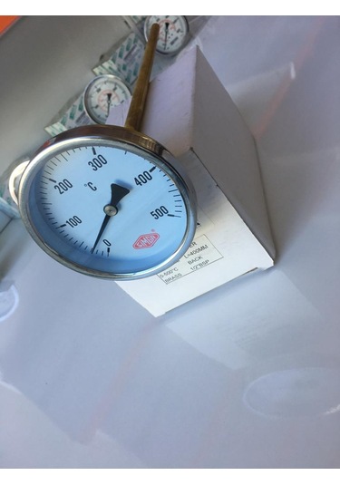 Simga 100 MM 500 Derecelik Taş Fırın Termometresi 40 Cm Boylu