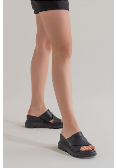 Zeyn Shoes 7673 Siyah Kadın Terlik 001