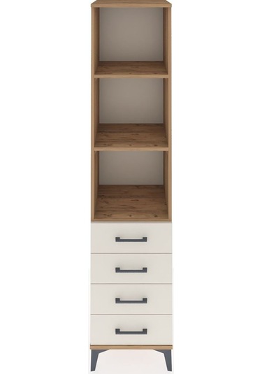 Hyperion Dolap 3 Raflı 4 Çekmeceli 44x44x195 Çam-aytaşı Çam