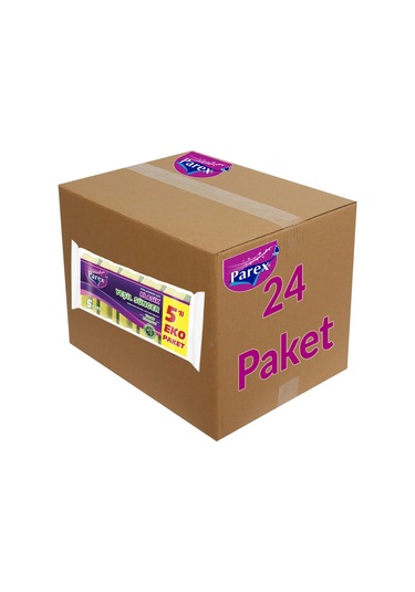 Klasik Yeşil Sünger Oluklu 5'li 24 Paket 1 Koli