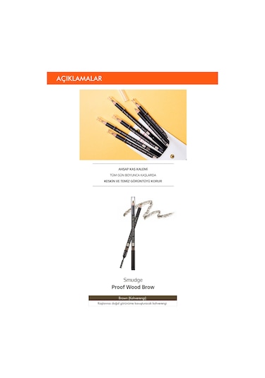 Missha Smudge Proof Wood Brow Bulaşmayan Kalıcı Doğal Kaş Kalemi Brown