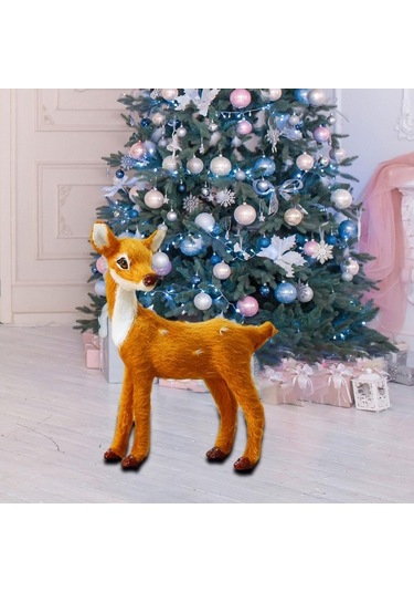Pazly Yılbaşı Tatil Süsü Suntek Geyik Dekoru Dekorasyonları 10cmx4.5cmx12.5cm Jj