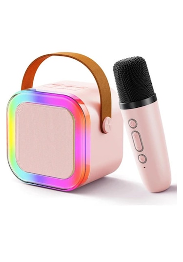Vothoon KN-14 Kablosuz Mikrofonlu RGB Karaoke Bluetooth Hoparlör