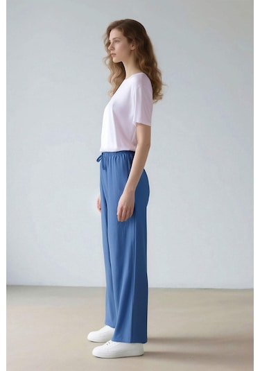 DeFacto Wide Leg Geniş Bol Paça Aerobin Pantolon E6883AX25SPBE341 DeFacto Wide Leg Geniş Bol Paça Aerobin Pantolon E6883AX25SPBE341
